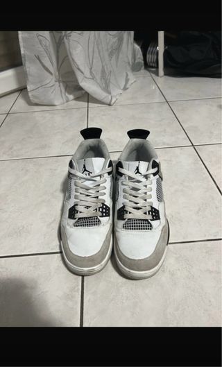 Jordan 4 Retro Low Scarpe da Ginnastica Grigio Bia