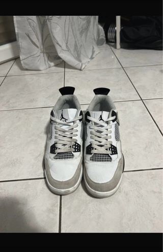 Jordan 4 Retro Low Scarpe da Ginnastica Grigio Bia