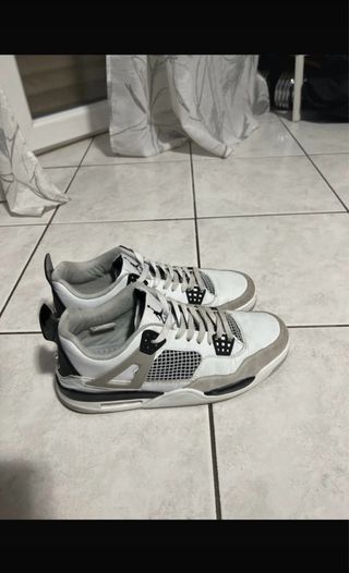 Jordan 4 Retro Low Scarpe da Ginnastica Grigio Bia