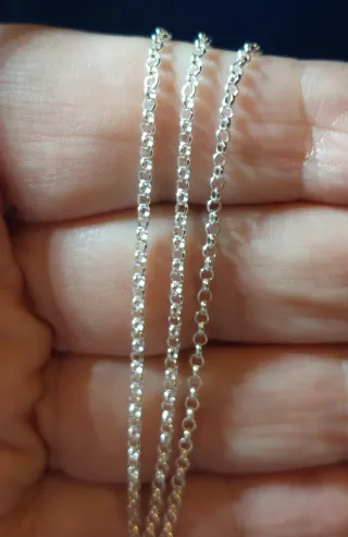 Cadena de Plata de Ley de 50cm