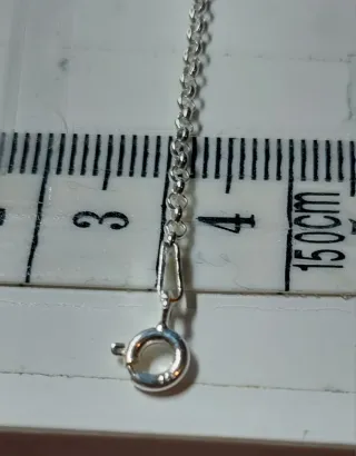 Cadena de Plata de Ley de 50cm