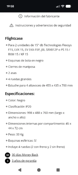 Flight Case 2 x 15''