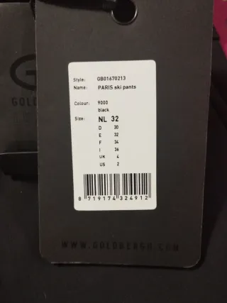 Pantalón esquí mujer Goldbergh Talla 32