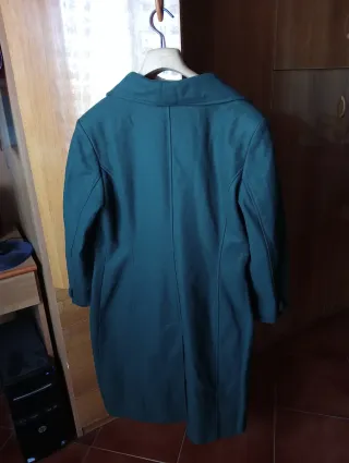 Cappotto Kitte verde in lana