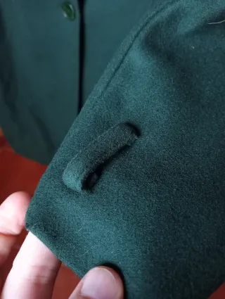 Cappotto Kitte verde in lana