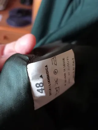 Cappotto Kitte verde in lana