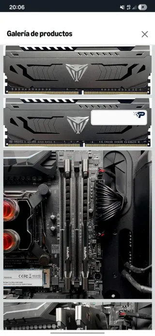 Memoria RAM DDR4 Patriot Viper Steel 3200MHz