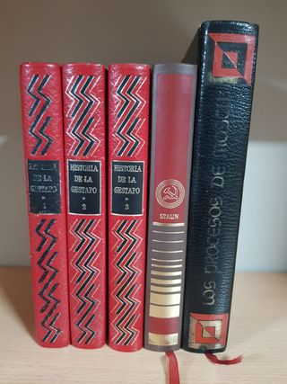 6 Libros Gestapo, procesos y Stalin