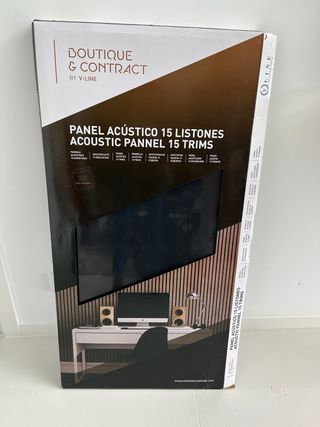 6 Paneles Acústicos Madera 120x60