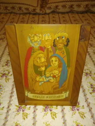 Adorno Navideño Pesebre Madera