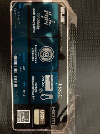 Ordenador portátil ASUS Negro 2014