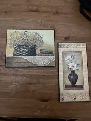 Juego de 2 cuadros decorativos
