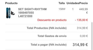 Tabla Snowboard Salomon 158 + Fijaciones y Funda.