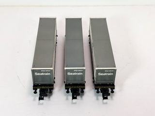Escala N  3 portacontenedor 2 ejes Seatrain 40' DB