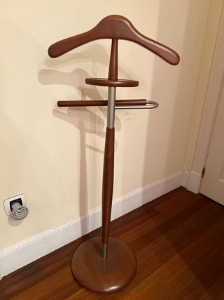 Perchero de pie madera y metal
