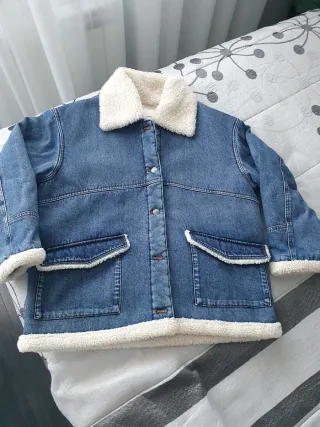 Cazadora vaquera forrada de borreguito