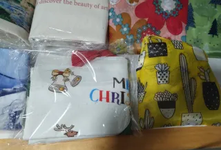 Lotto borse tela fantasia