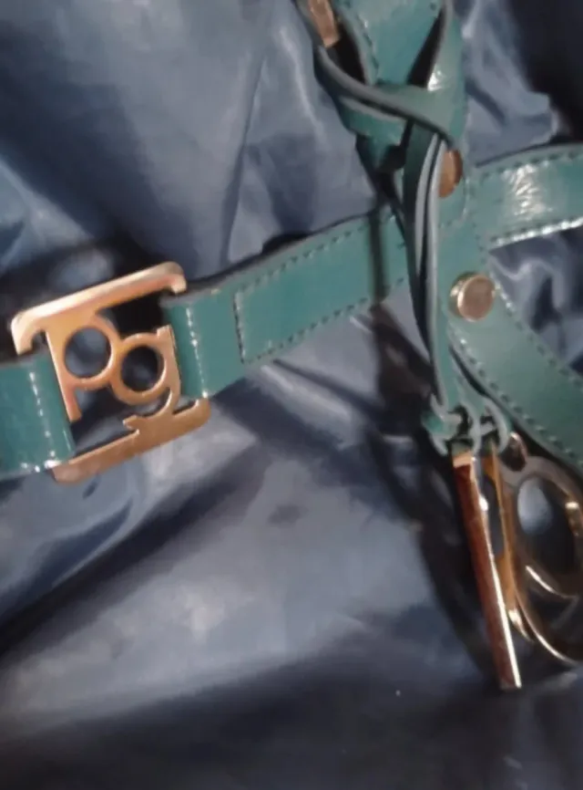 Bolso Purificación García verde  azulado