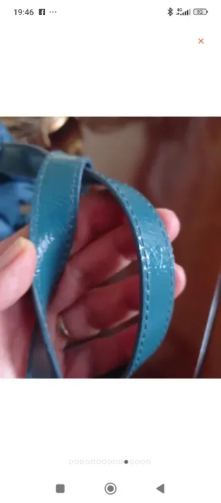 Bolso Purificación García verde  azulado