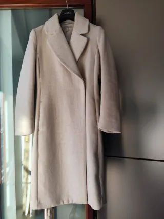 Cappotto donna beige con cintura da annodare