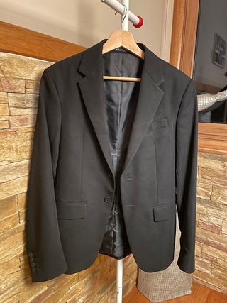 Traje Zara Negro Hombre