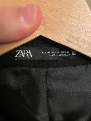 Traje Zara Negro Hombre