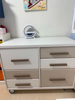 Cómoda gran capacidadjuvenil 6 cajones 103x83x54cm