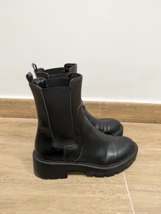 Botines negros plataforma