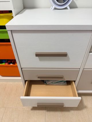 Cómoda juvenil gran capacidad con 6 cajones