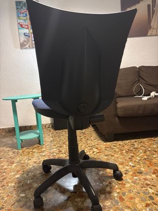 Silla de oficina giratoria azul