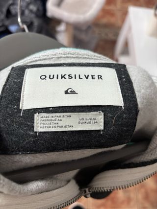 Chaqueta Quiksilver niño negra y turquesa 14 años