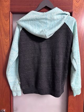 Chaqueta Quiksilver niño negra y turquesa 14 años