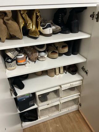 Zapatero blanco gran capacidad