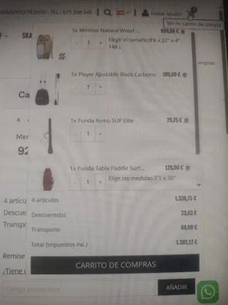 Tabla pádel surf rígida 8'6