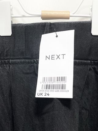 Falda tejana negro lavado Talla Grande  52 grande