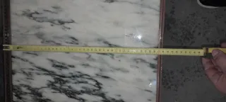 Mesa auxiliar madera y metal dorada vintaje