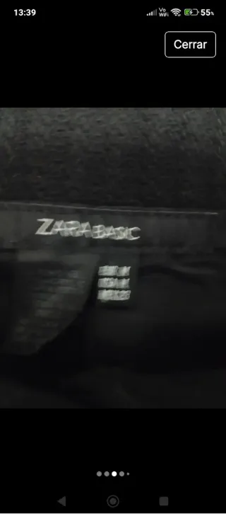 Torerita Zara Negra Talla M