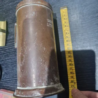 Lote antigüedades: Tazas y platos cobre