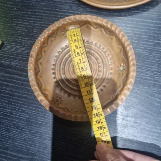 Lote antigüedades: Tazas y platos cobre