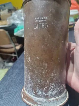 Lote antigüedades: Tazas y platos cobre