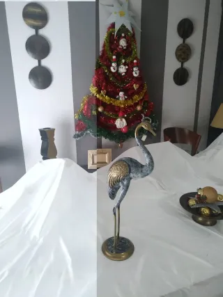 Par de Garzas de Bronce