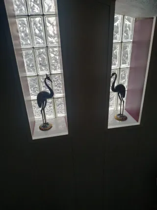 Par de Garzas de Bronce