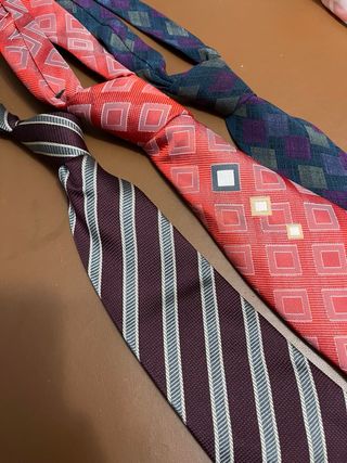 Tris cravatte pura seta