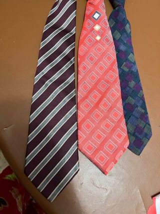 Tris cravatte pura seta