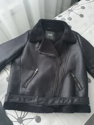 Cazadora biker borreguillo