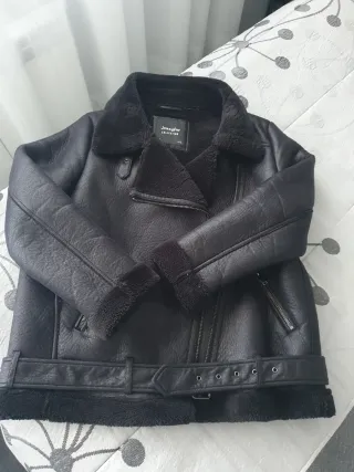 Cazadora biker borreguillo