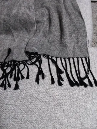 Bufanda Antonio Miro Gris y Negra