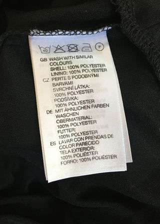 Top blusa HM negra de tirantes y volantes, S