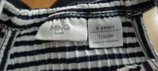 Camiseta sin mangas niña Mango rayas