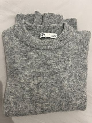 Jersey Zara Gris Talla S